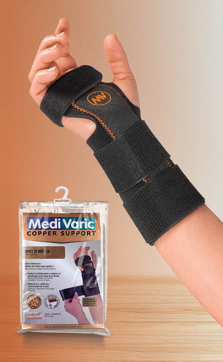 Brace de Muñeca con Hilado de Cobre
