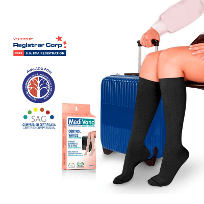 Medias Viajero Travel Socks 15-20mmHg