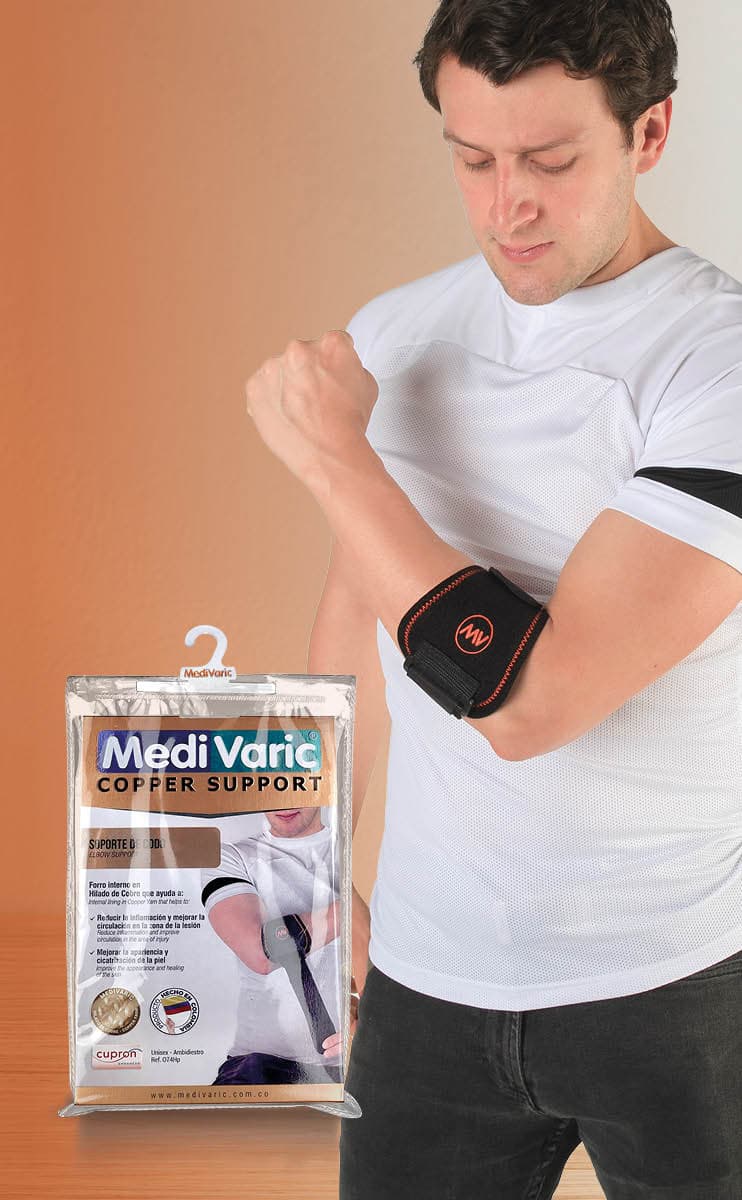 Soporte de Codo con Hilado de Cobre